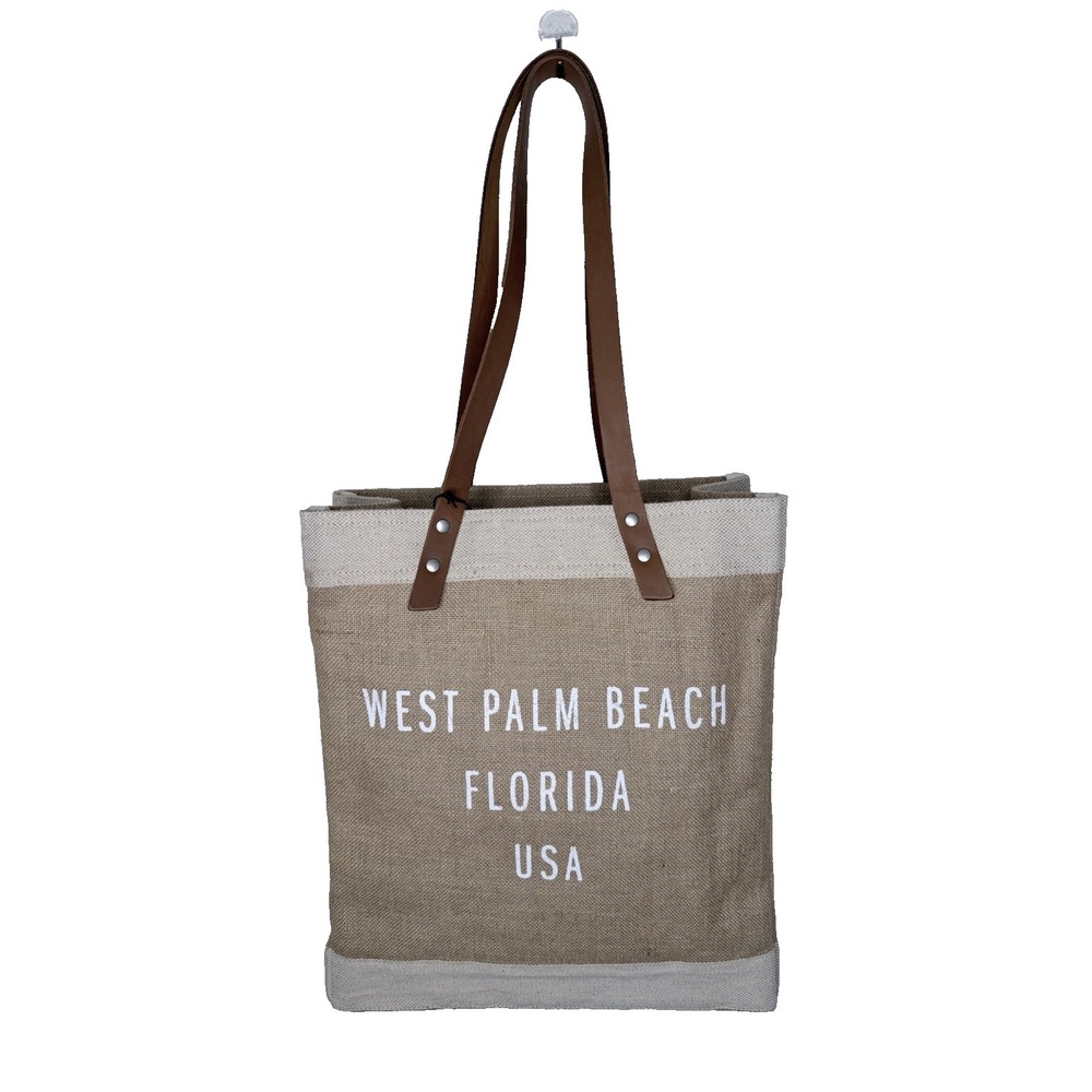 Apolis Global Citizen West Palm Beach Florida Tote Jute Market Trade